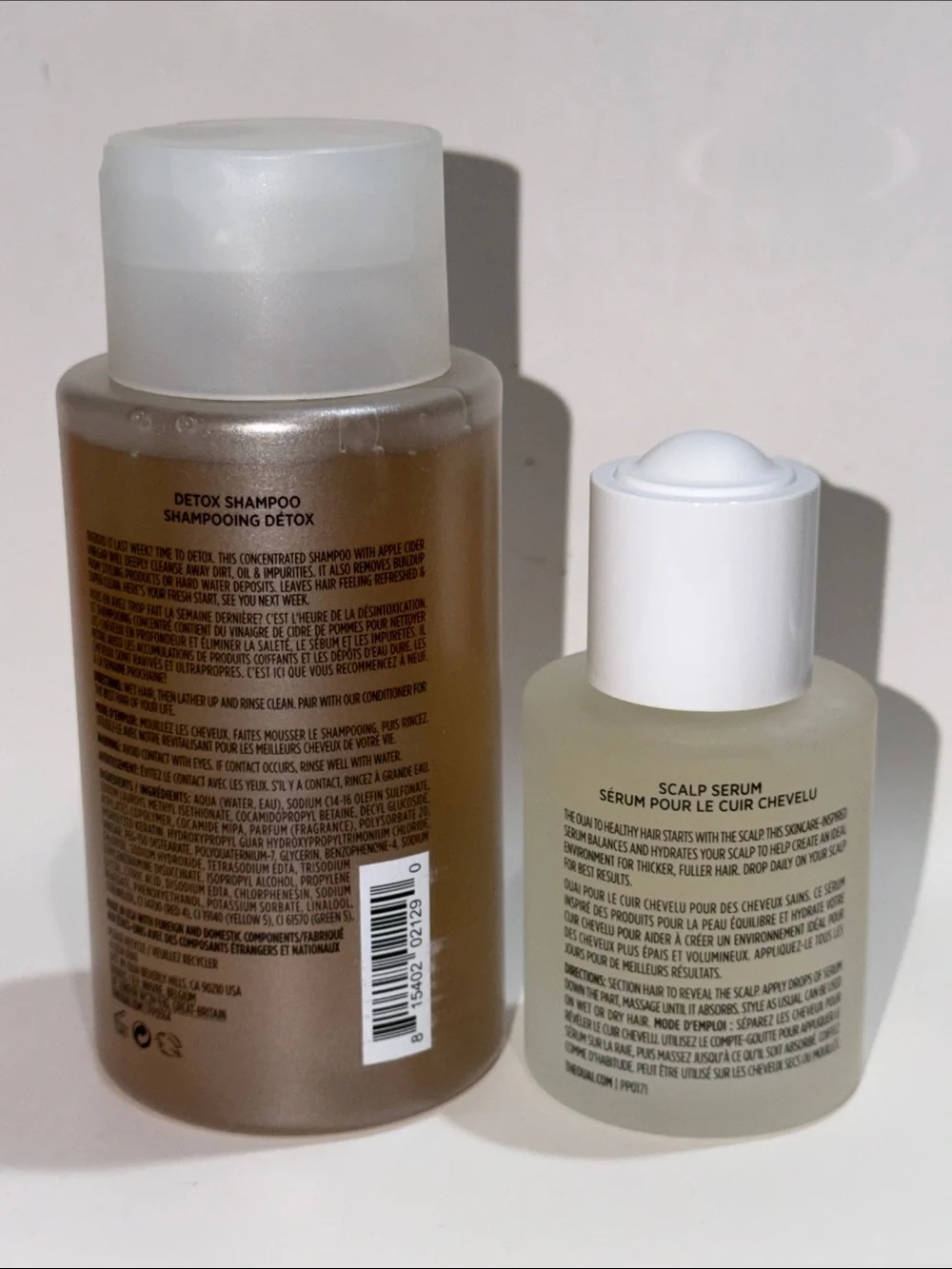 OUAI HEALTHY HAIR IS ON THE OUAI SET w/Detox Shampoo+Scalp Serum F/S LTD ED NIB!